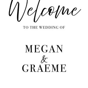 Monochrome Welcome Sign
