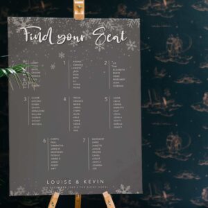 Winter Wonderland Table Plan